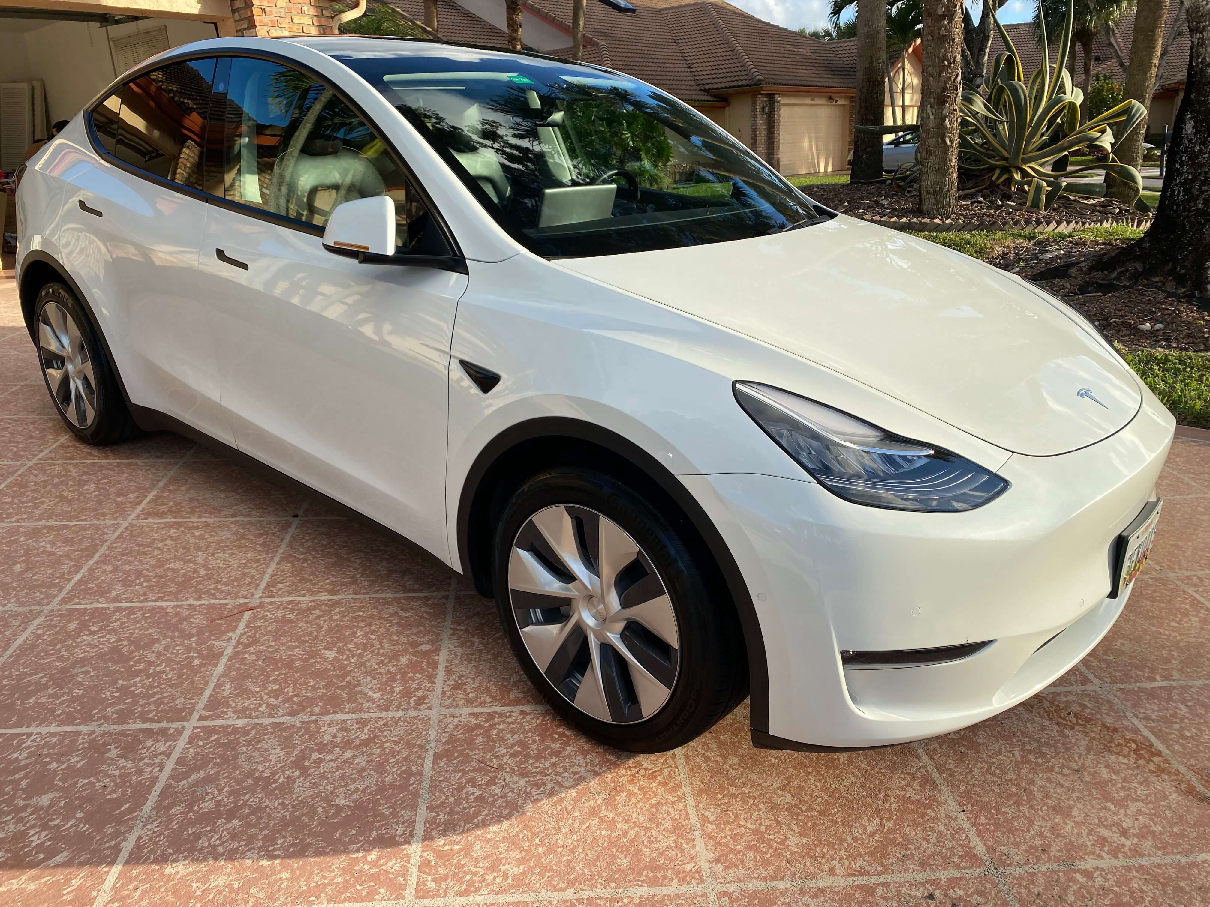 Tesla interior and exterior detail