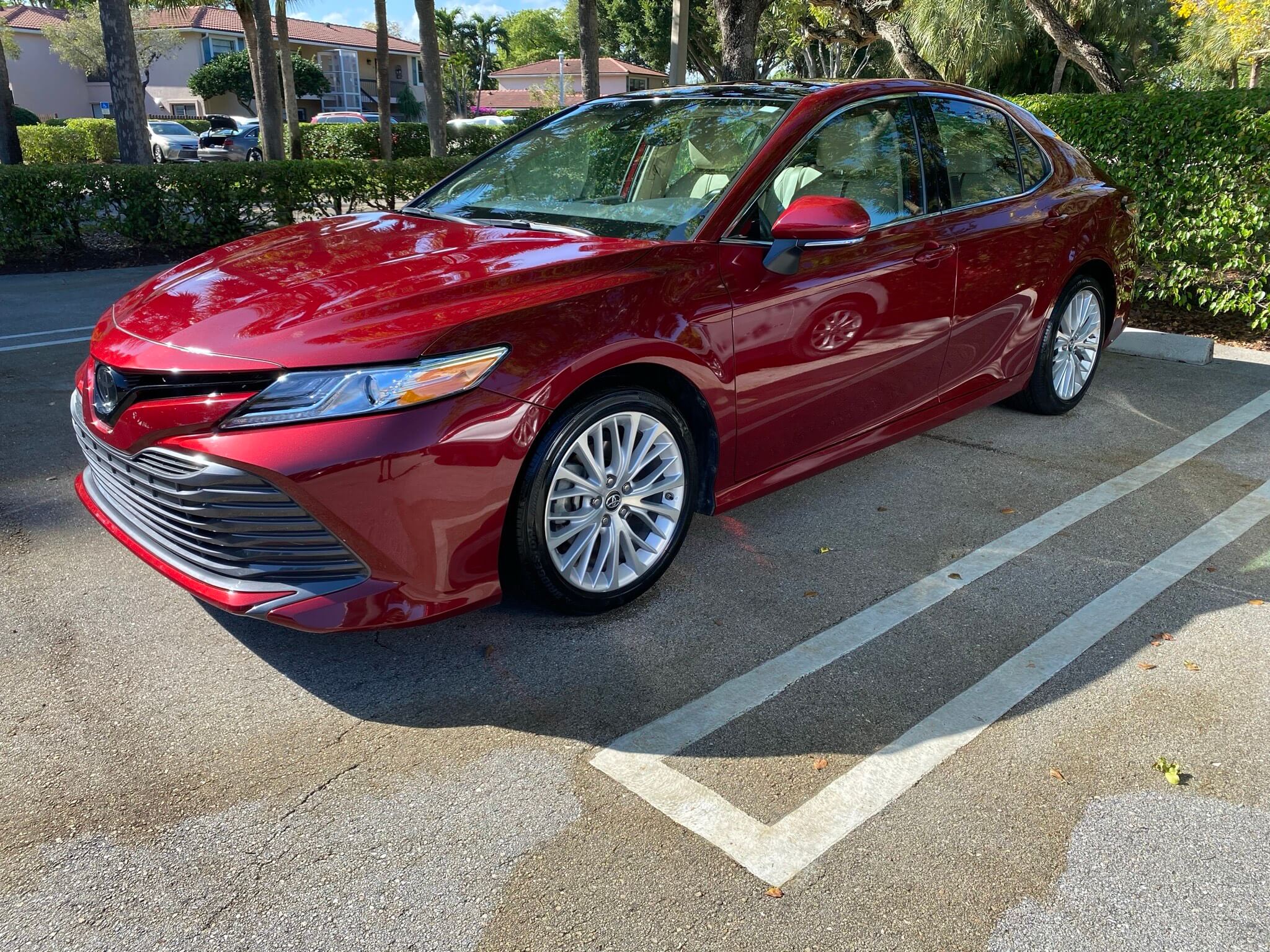 Toyota Camry interior and exterior detail